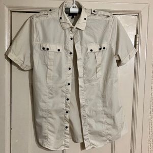 Les Hommes Short Sleeve Button Down